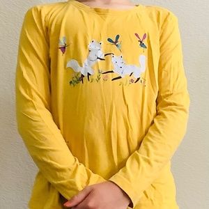 Hanna Andersson Yellow Fox and Fairies Shirt
